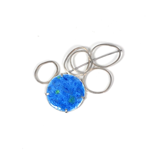 blue loops brooch 2
