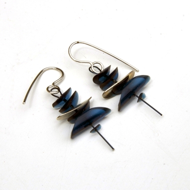 Blue small earrings