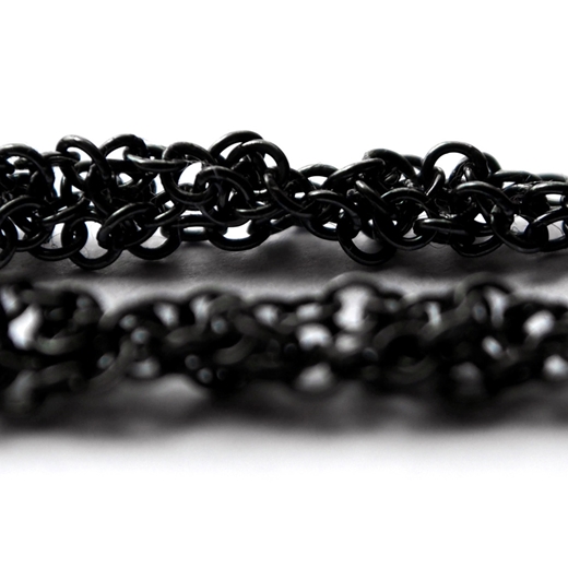 Oxidised Crochet Chain Detail