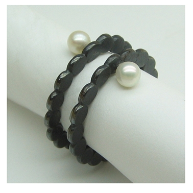 enso oxi pearl back to back ring set