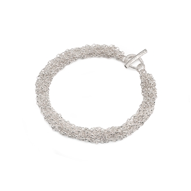 French Knitted Belcher Chain Bracelet