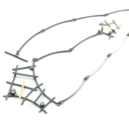 Rutile Formation Necklace - open clasp detail.