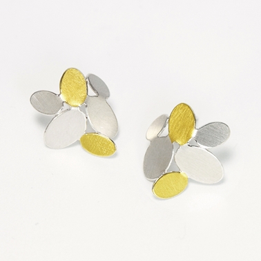 Mixed ovals earrings with Keumboo