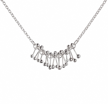 Joy simple silver necklace