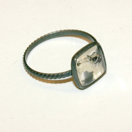 Vintage Glass Cab Ring