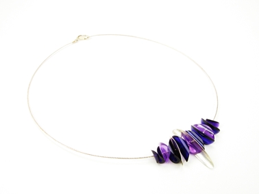 purple cable necklace