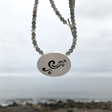 wave cutout necklace