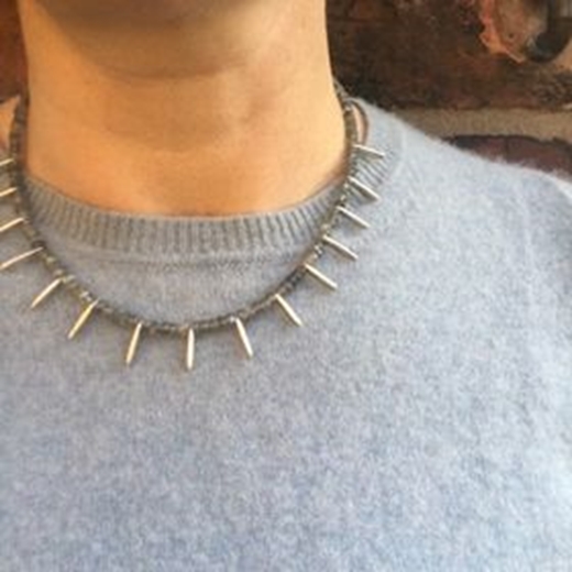 Long tag labradorite necklace