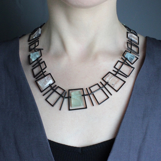 Framed Necklace - worn