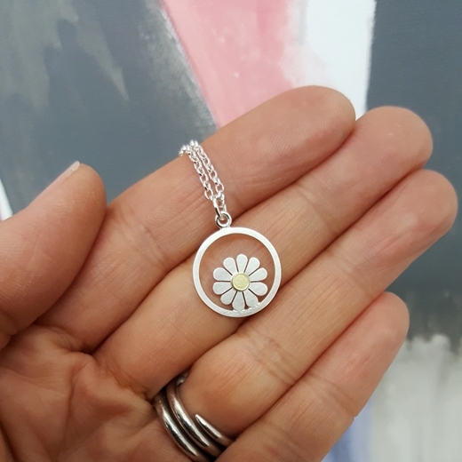 Little Daisy and circle pendant