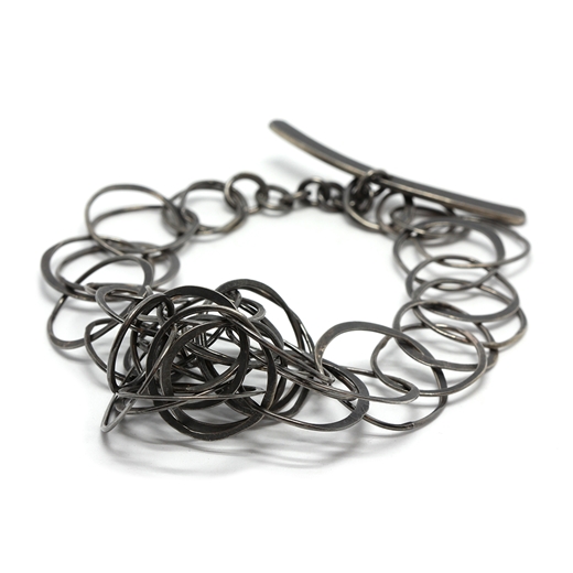 Scribble chain knot bracelet