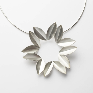 Silver Fold Necklace