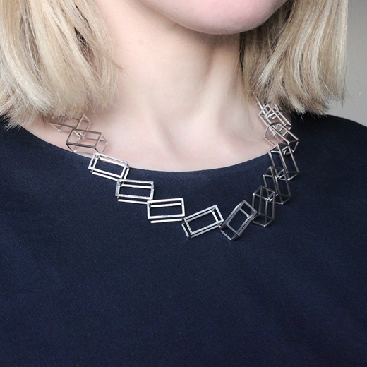 Frame Necklace - worn