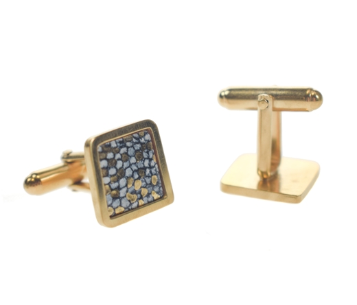 Gold Plated Square Framed Cufflinks