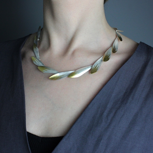 Plume Necklace - worn