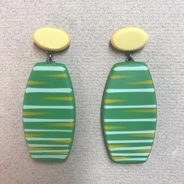 Modernist stripe earrings