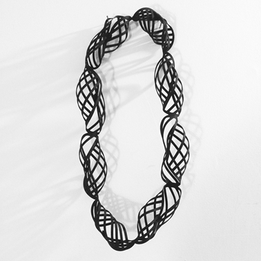 Sfyro black lasercut necklace