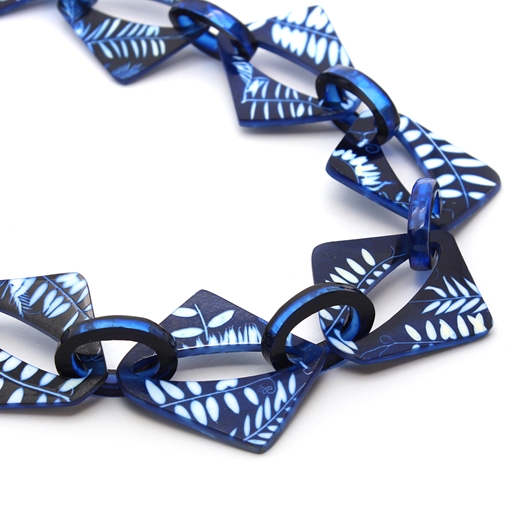 Navy Vetch Double-sided Chain - detail