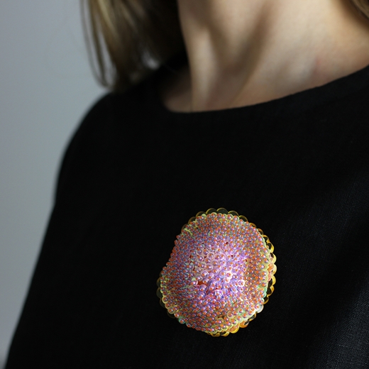 Go with the Glow series Brooch III	 - worn