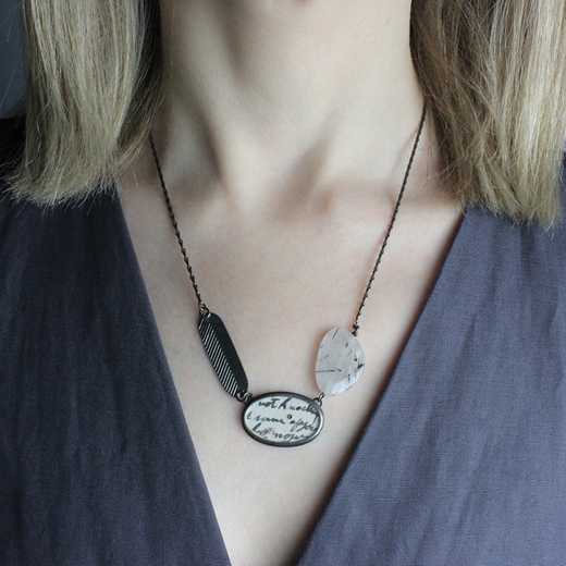 3 Elements Necklace - worn