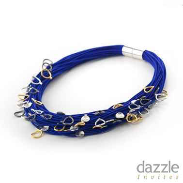 Ultra blue spindrift necklace