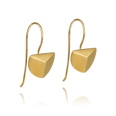 Anubis drop earrings - gold