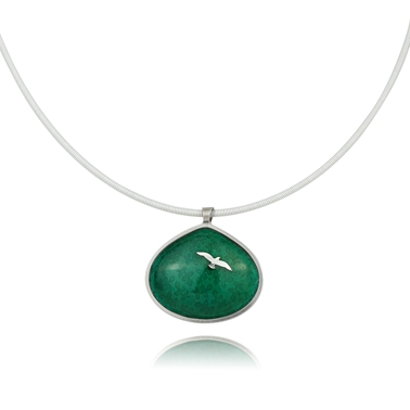 Green Bird pendant