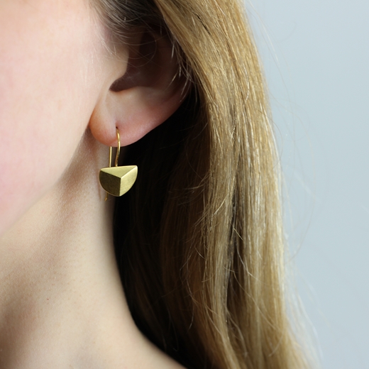 Anubis drop earrings - worn