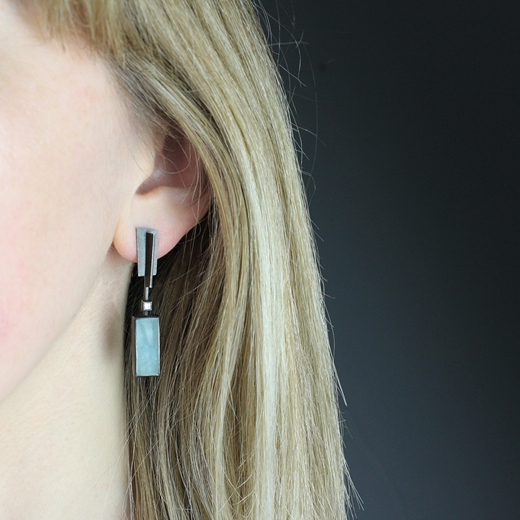 Deco earrings - worn