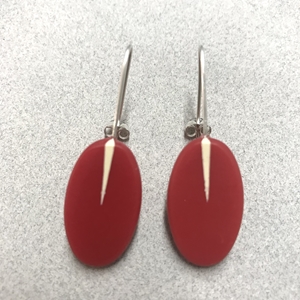 Red oval drops