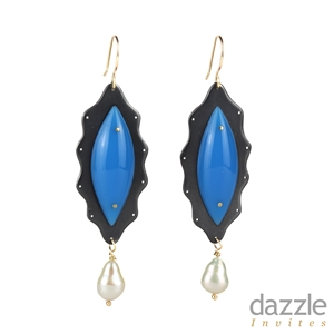 Flowing Statement Dangle – Turquoise