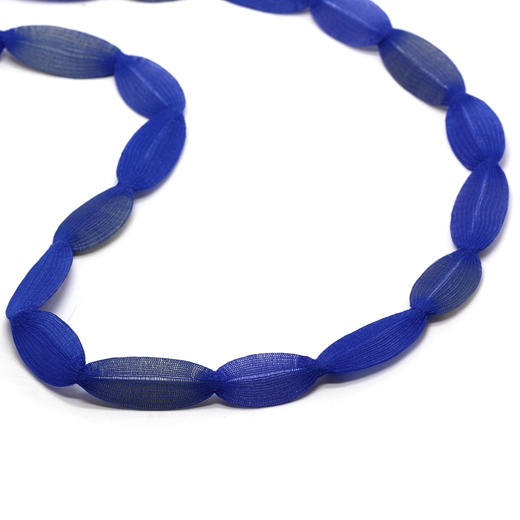 Leaf Line necklace blue - detail