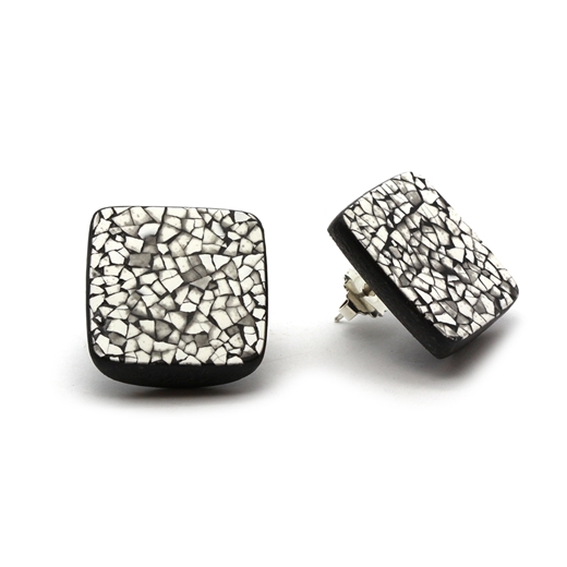 Large Square Studs - side