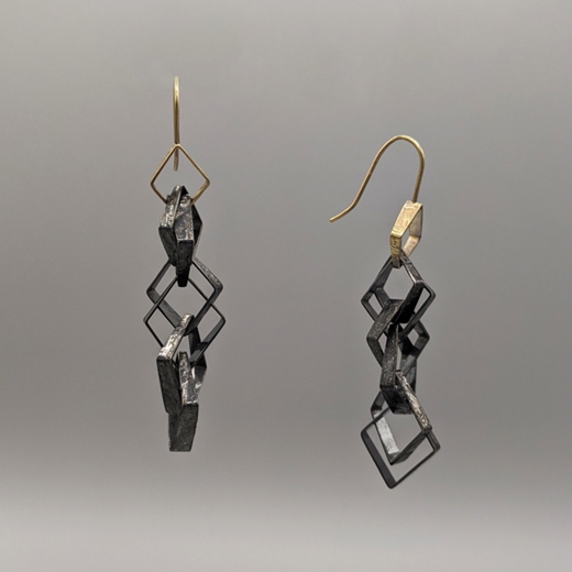 Fault Lines Earrings side view
