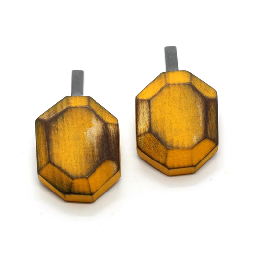 Faceted Earrings front view