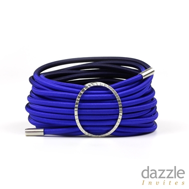 Ultra blue & navy clasp cuff