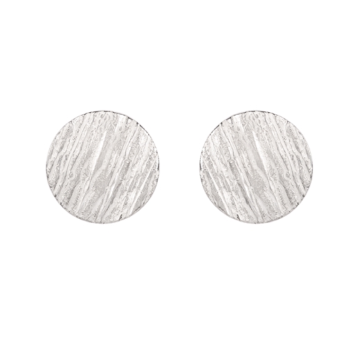 Strata stud earrings - silver