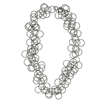 bay necklace oxidised silver