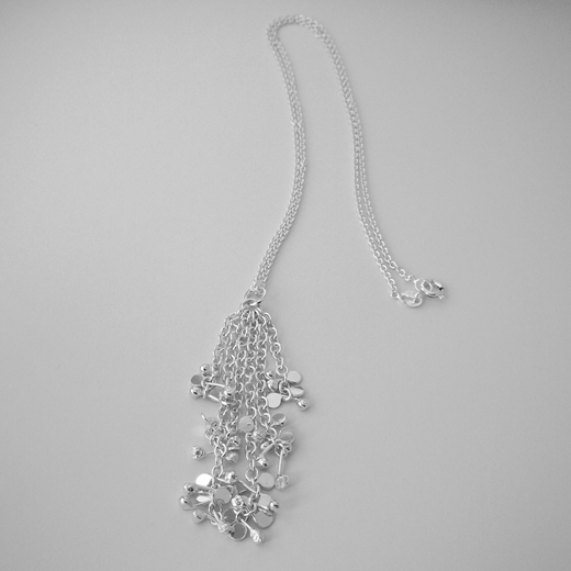 Blossom daisy chain pendant necklace by Fiona DeMarco