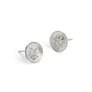 Adorn Granulated earrings - Silver