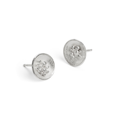 Adorn Granulated earrings - Silver