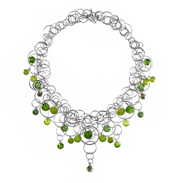 aventurine-green-28-bubble-lamp-worked-blown-glass-sterling-silver-neckpiece-by-Charlotte-Verity