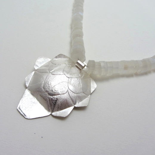 Back of Layered Acorn Necklace
