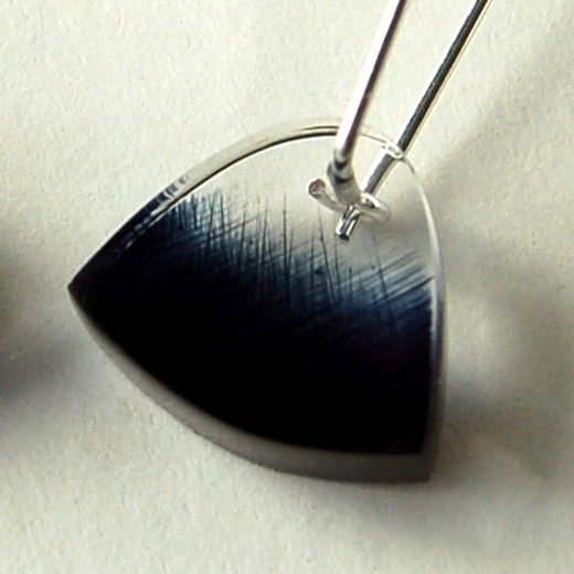 black brushstroke earrings detail