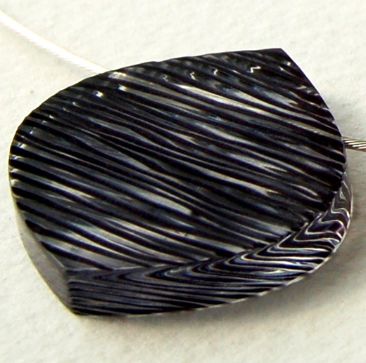 black petal pendant detail