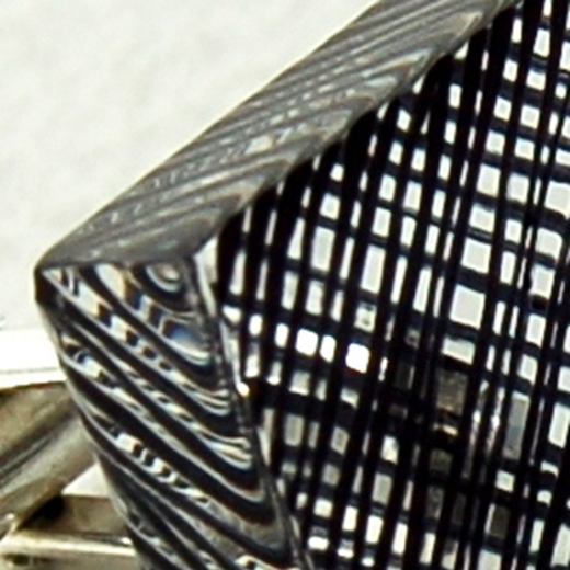black weave cufflinks detail