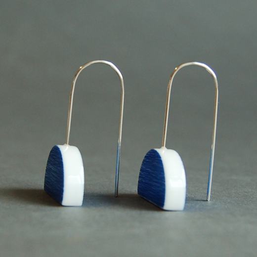 blue eclipse earrings