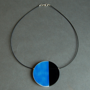 blue eclipse necklace