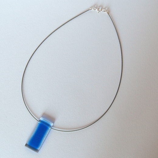 blue frayed pendant 2