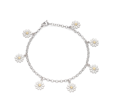 Daisy charm bracelet